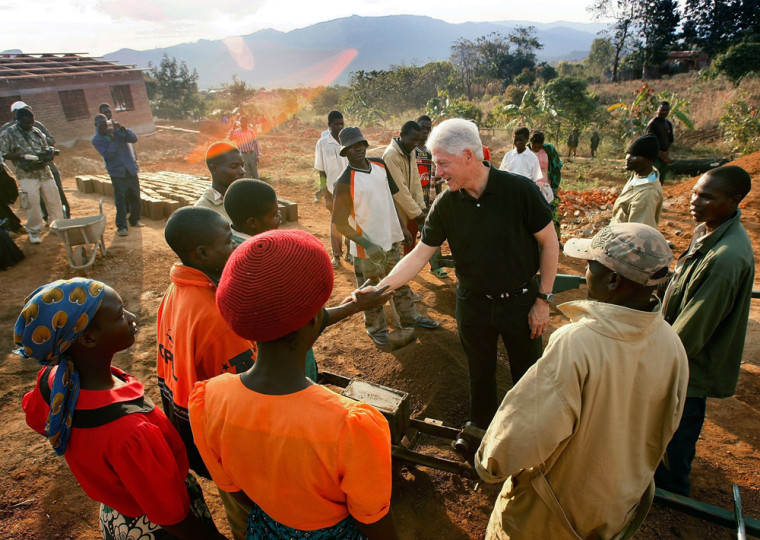 President Clinton Travels To Africa And DR With Foundation