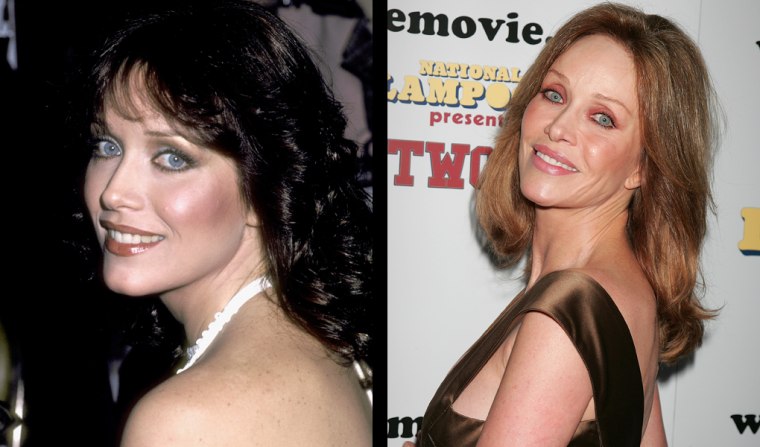 Then, Actress Tanya Roberts attends the 21st Annual International Broadcasting Awards on March 3, 1981 at Century Plaza Hotel in Los Angeles, California. Now,  Actress Tanya Roberts attends the 'One, Two, Many' premiere at ArcLight Cinemas on April 10, 2008 in Hollywood, California.