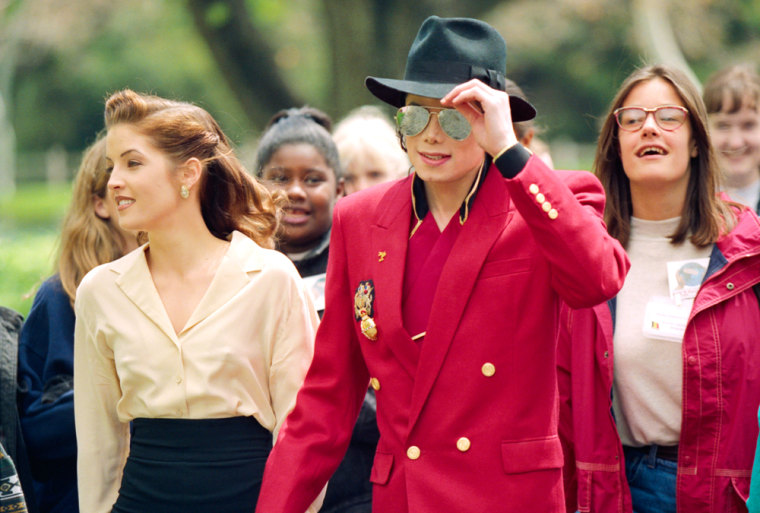 Michael Jackson and Lisa Marie Presley at Neverland Ranch