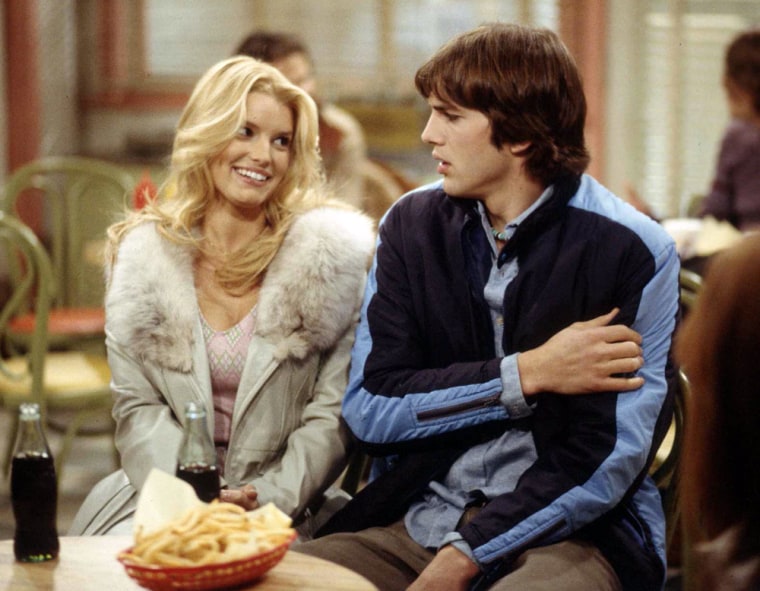 THAT '70s SHOW: Who wears the pants in this relationship anyway? Annette (guest star Jessica Simpson, L) is having her bossy way with Kelso (Ashton Kutcher, R) in the THAT 70s SHOW episode \"Your Time Is Gonna Come\" Wednesday, Jan. 29 (8:00-9:00 PM ET/PT) on FOX.