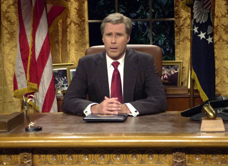 SATURDAY NIGHT LIVE -- NBC Late Night -- Host: Seann William Scott -- Pictured : Will Ferrell as President Bush -- NBC Photo: Norman Ng