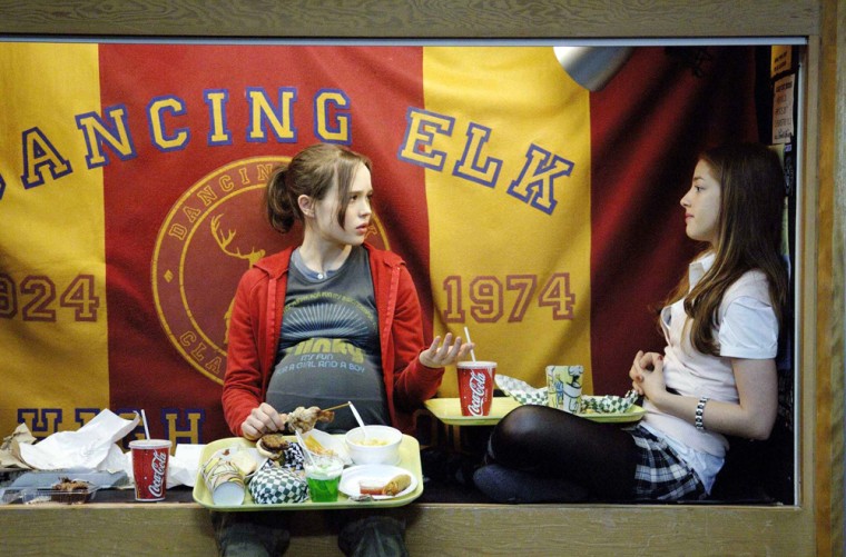 From left: Ellen Page and Olivia Thirlby in JUNO. Photo Credit: Doane Gregory