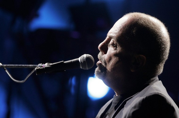 US singer Billy Joel performs during a c