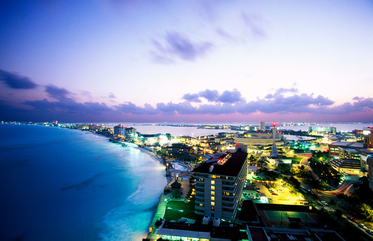 Aerial View of Cancun, Mexico