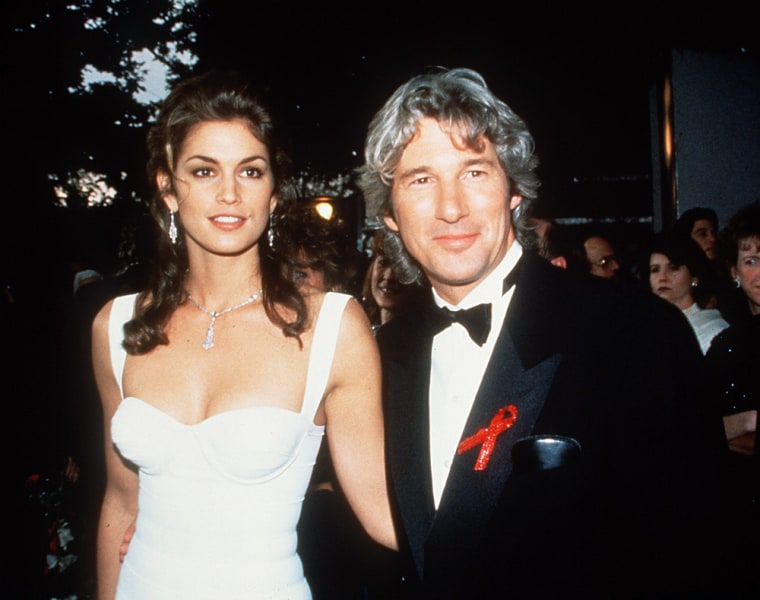 Supermodel Cindy Crawford and Gere were married from 1991 to 1995.
