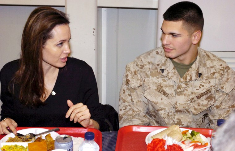 US film actor Angelina Jolie visits Iraq