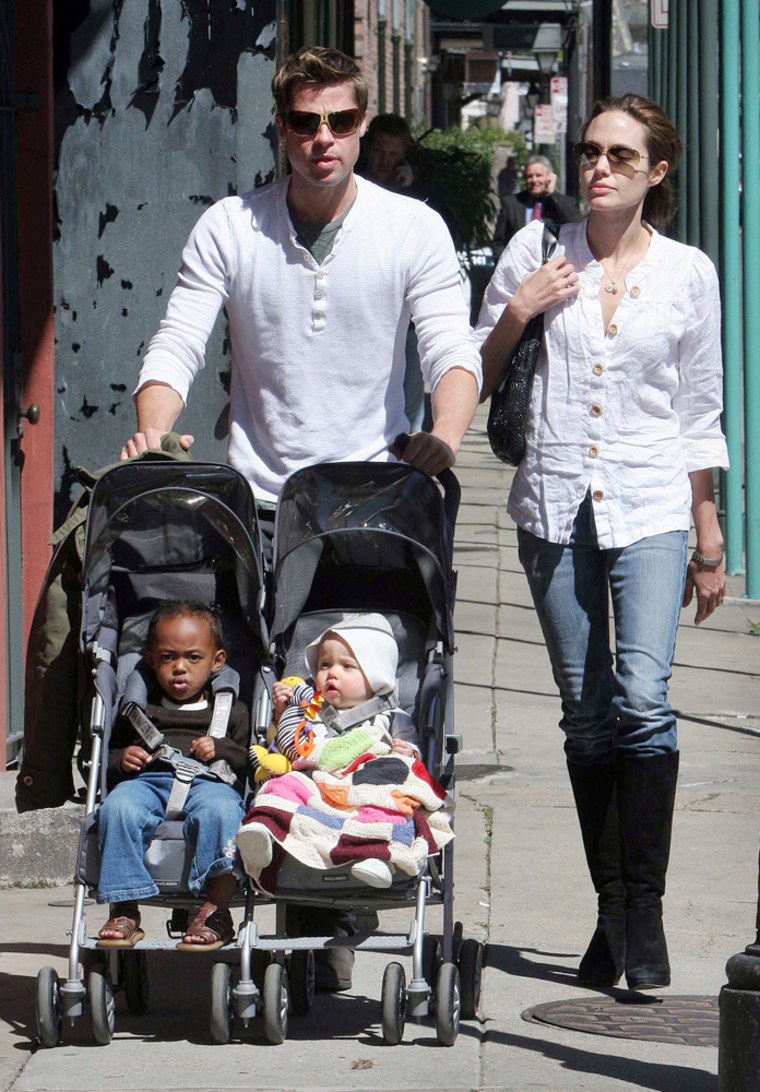 The Jolie-Pitt Family in New Orleans