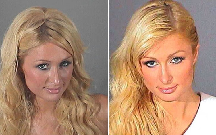 word for word from smokinggun.com please change:

Paris Hilton was booked into a Los Angeles jail in June 2007 to begin serving time for violating terms of a probation sentence imposed following a drunk driving plea. In January, weeks after pleading no contest to a reckless driving charge, the 26-year-old Hilton was cited for driving with a suspended license. After signing a document acknowledging she was not to drive, Hilton was pulled over by cops in February and charged with a probation violation. As a result, she was sentenced to 45 days in jail. Hilton posed for the below left mug shot after her September 2006 arrest. The second booking photo was taken when she surrendered to Los Angeles Sheriff's Department to begin her brief sentence.
