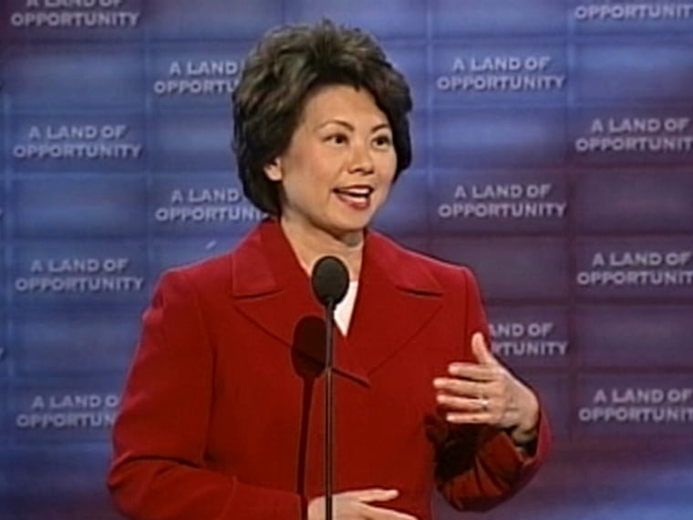 Labor Secretary Elaine Chao is among the Bush cabinet members annoucing grants while making appearances with Republican candidates who's jobs are at risk this election.