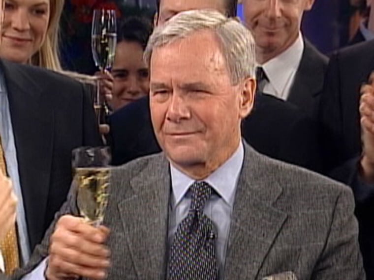 Tom Brokaw received a toast from the "Today" show Wednesday morning, a show he once hosted.