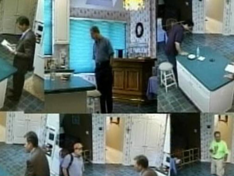 Hidden cameras captured NBC's Chris Hansen confronting men who visited a Washington D.C. home to meet what they thought would be young teenagers.