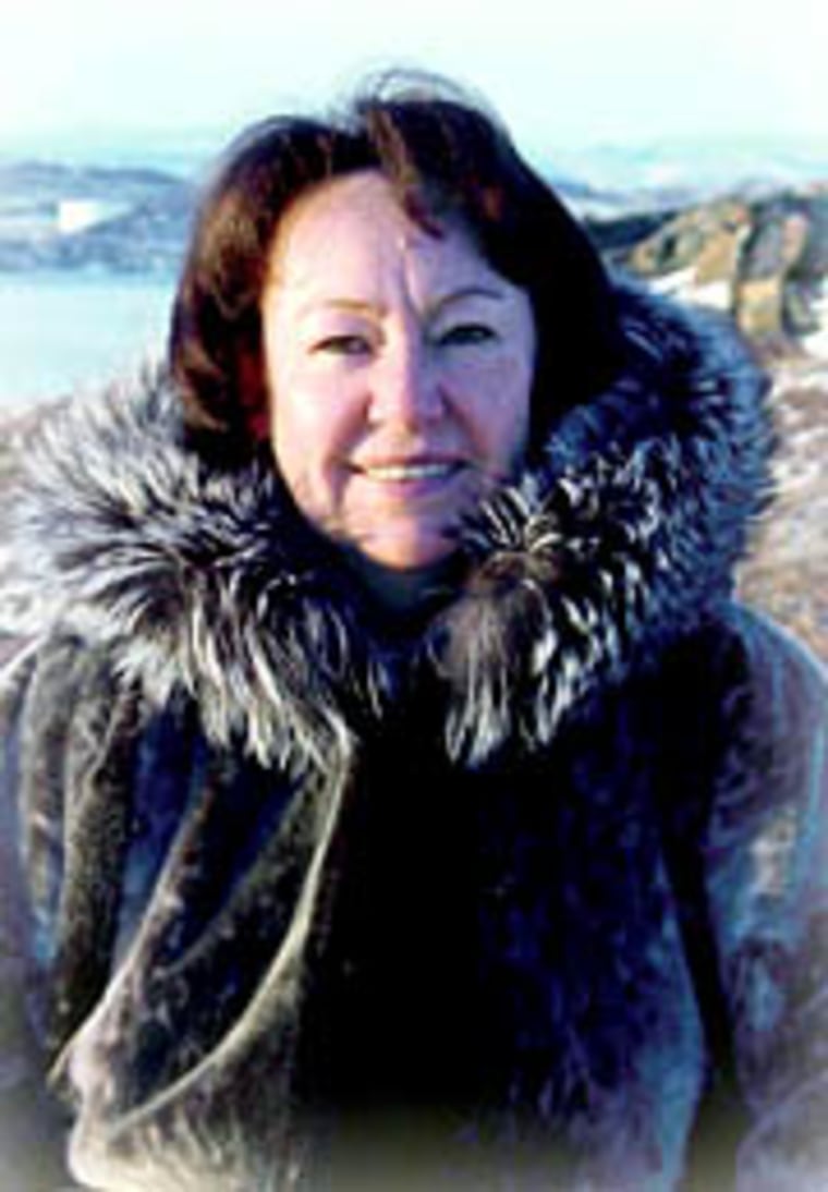 Sheila Watt-Cloutier, chair of the Inuit Circumpolar Conference