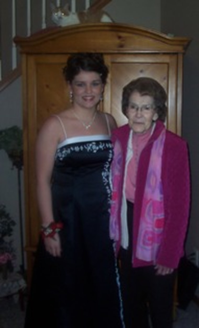 My daughter Bridgett, with her beloved Grandma, pictured above, shortly she before died in an auto accident. Bridgett and her grandma had an extremely close relationship and her loss has been very hard on my mom.