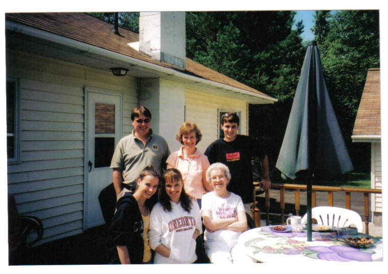 Our family at a summer reunion up in the Adirondack Mountains