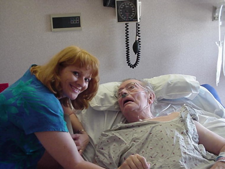 A photo of my father about a month before he died.