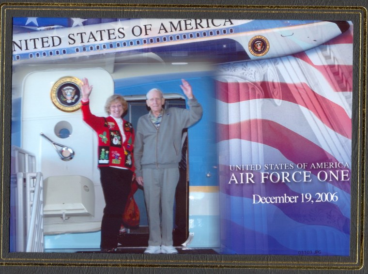 Picture taken of my Dad and me at Reagan Library in December 2006.