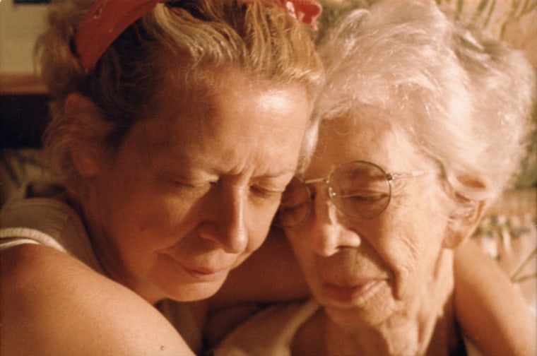 Mom and I one year before her death