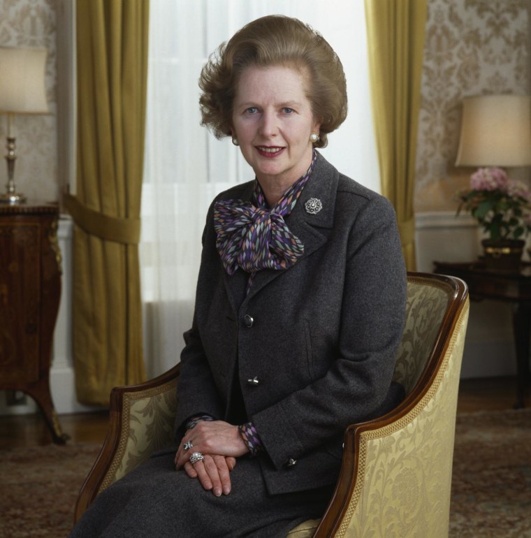 Image: Baroness Margaret Thatcher, Britain's Prime Minister from 1979 to 1990, in a photo taken circa 1985.