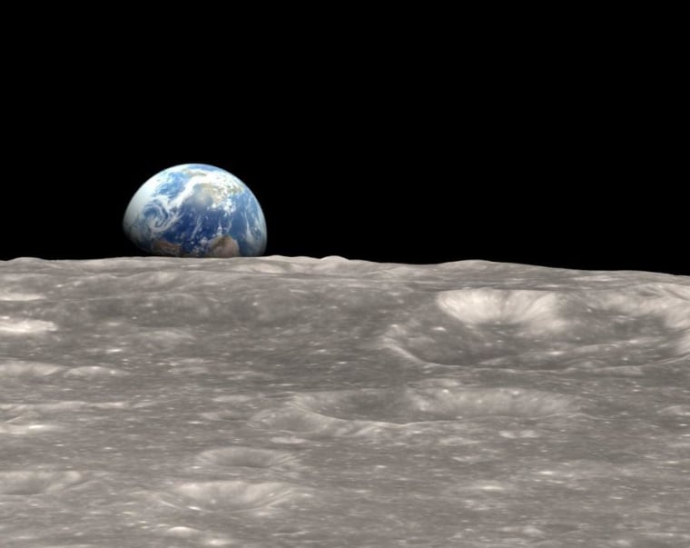 Image: Earthrise re-created