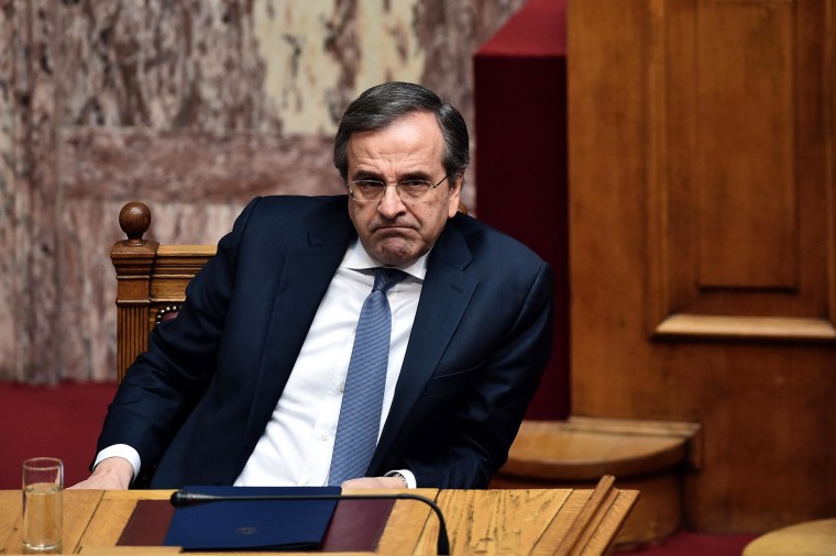 Image: Greek Prime Minister Antonis Samaras