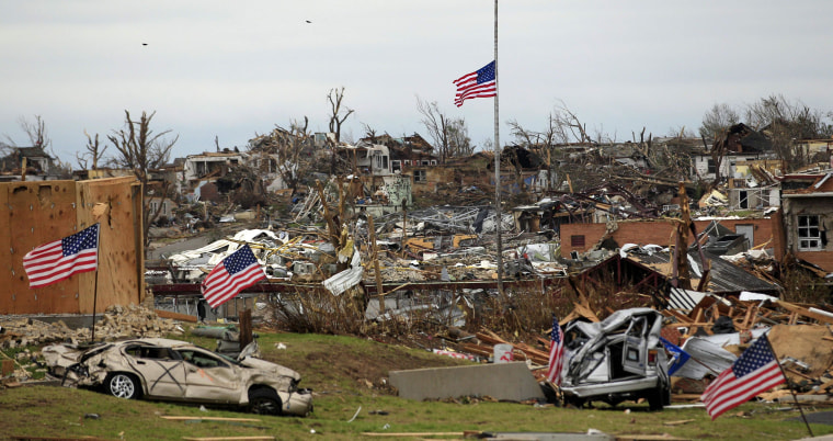 Image: A tornado in 2011 destroyed the Joplin High School