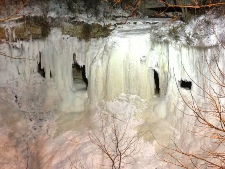 Photo: Minnesota Waterfall Frozen Solid