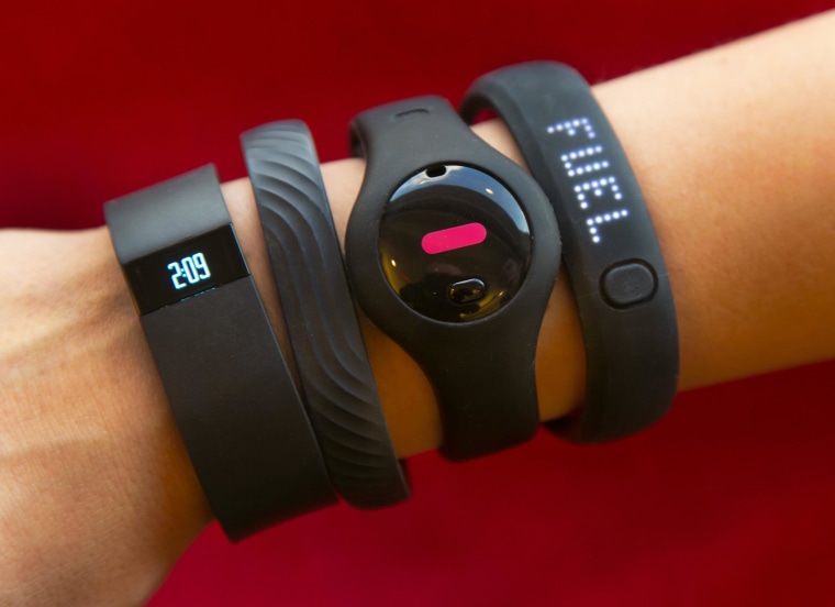 Image: Fitbit Force, Jawbone Up,  Fitbug Orb, Nike FuelBand SE