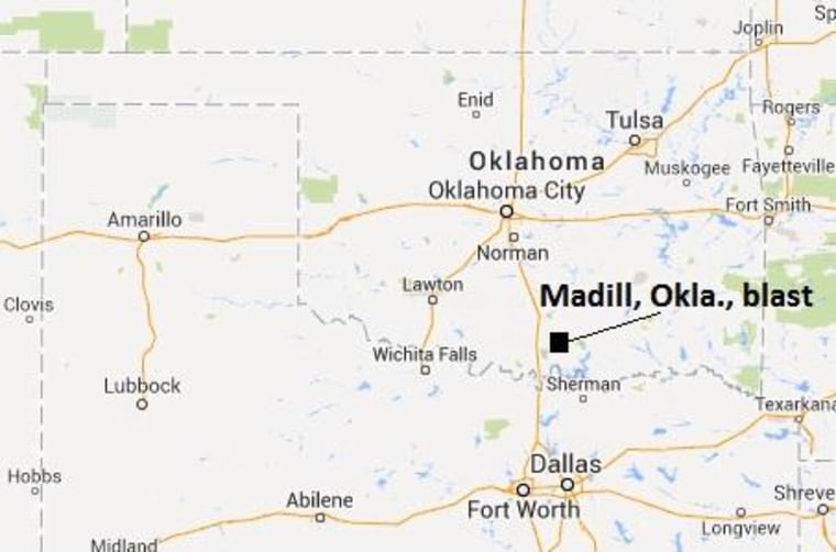IMAGE: Map of Oklahoma explosion.