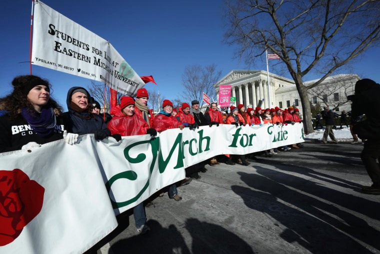 Image: Annual March For Life Winds Through Washington DC