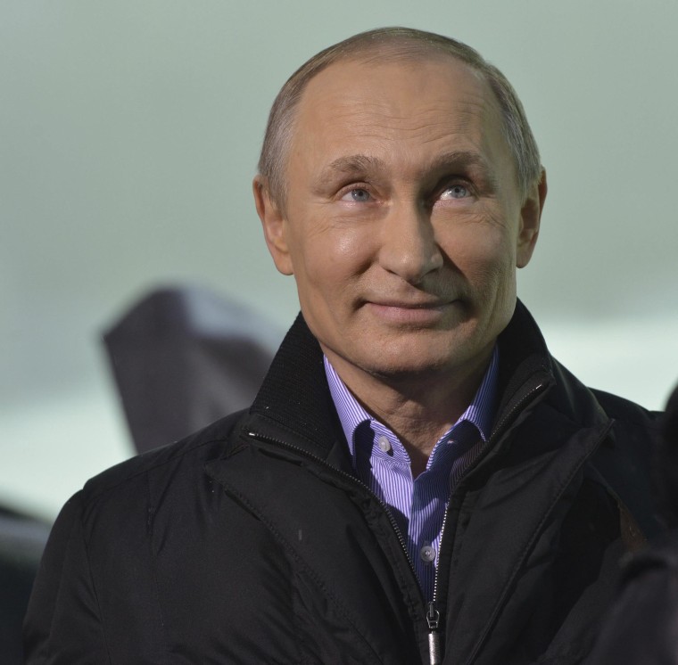 Image: Russia's President Vladimir Putin attends an interview with BBC