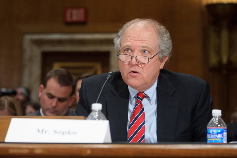 John Sopko, the Special Inspector General for Afghanistan Reconstruction, at a hearing in Washington, D.C.
