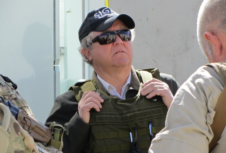 John Sopko, the Special Inspector General for Afghanistan Reconstruction, on a visit to Afghanistan.