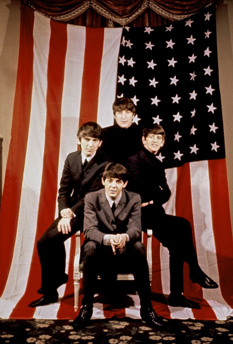 Ed Sullivan introduced The Beatles to America on Feb. 9, 1964. The band (clockwise from top John Lennon, Ringo Starr, Paul McCartney and George Harrison) posed for a portrait in New York City