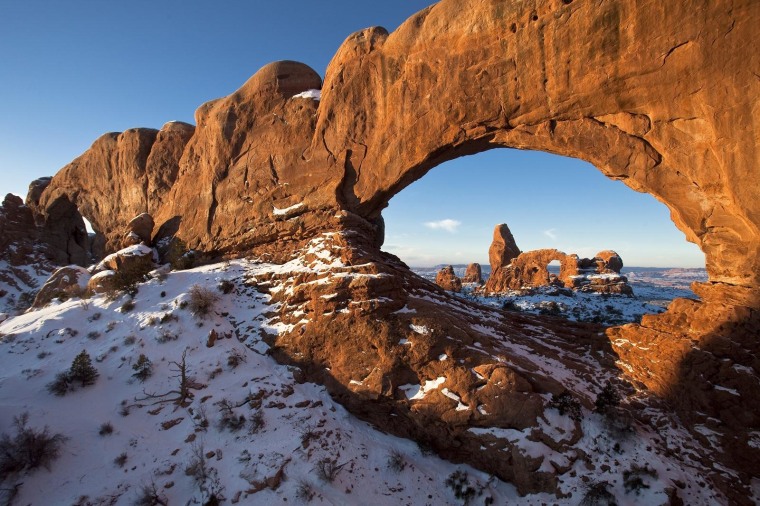 Image: Arches National Park in winter