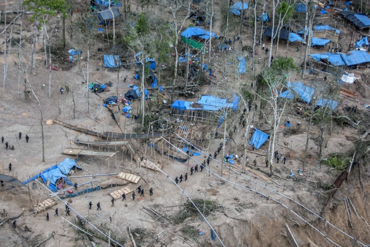 Illegal Mining Camps Destroyed by Police in Peru