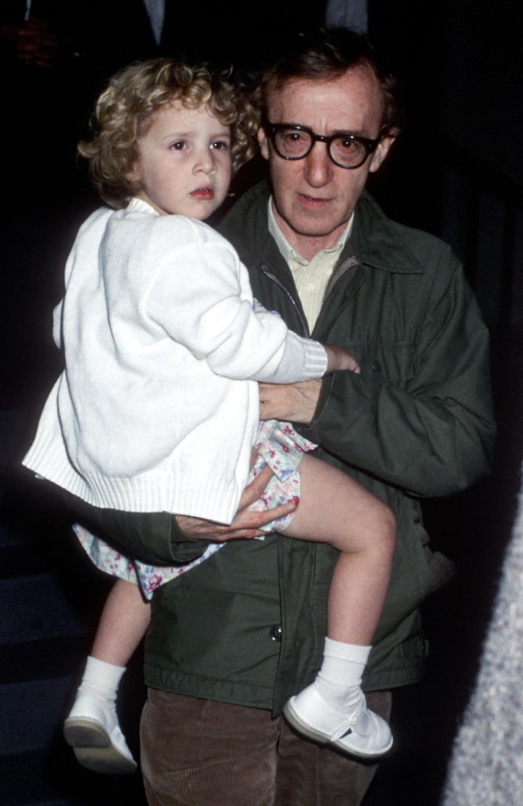 Image: Dylan Farrow and Woody Allen in 1989