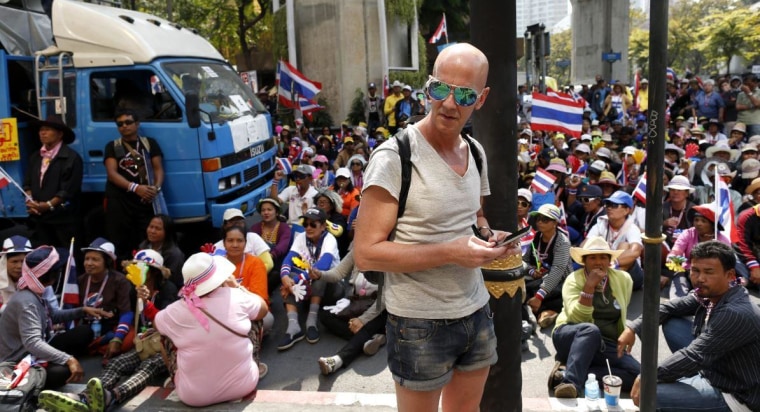 Thai Anti-government protesters rally Bangkok Shutdown campaign