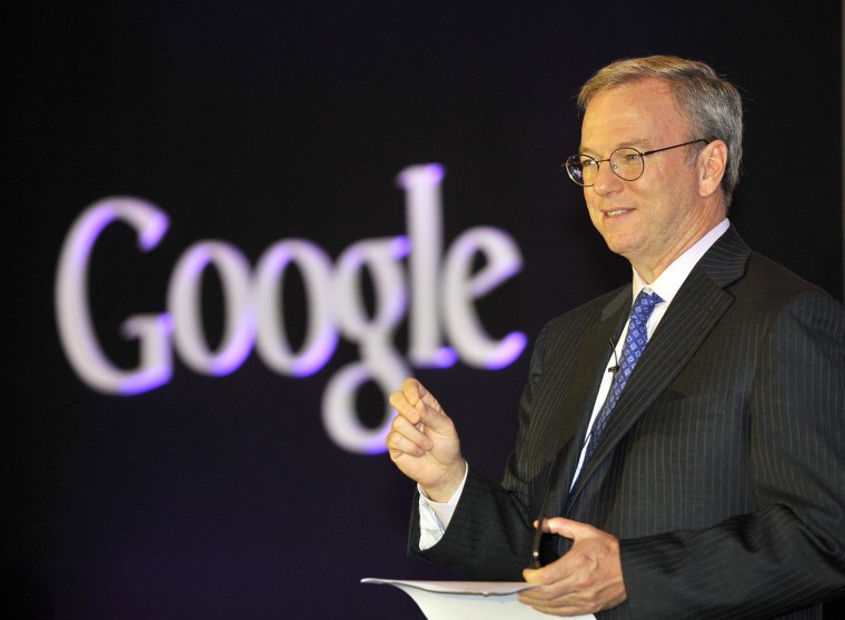 Image: Google Executive Chairman Eric Schmidt