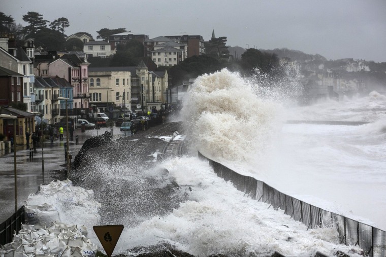 Image: Storms Hit South West Of England