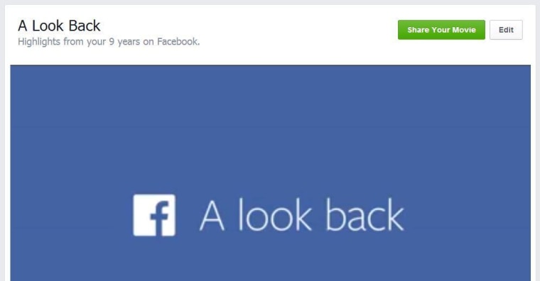Facebook Look Back Edit