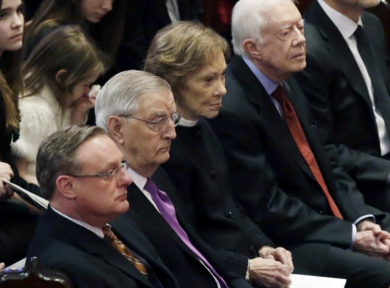 Image: Walter Mondale, Ted Mondale, Rosalynn Carterm Jimmy Carter