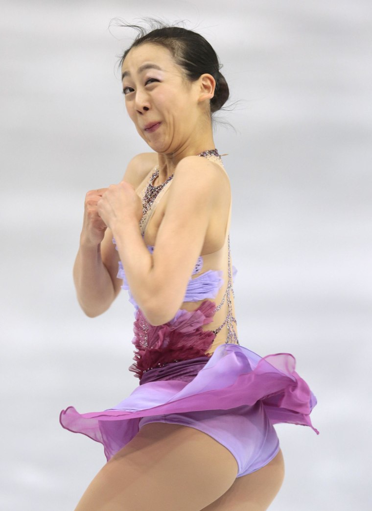 Image: Mao Asada of Japan competes in the women's team short program figure skating