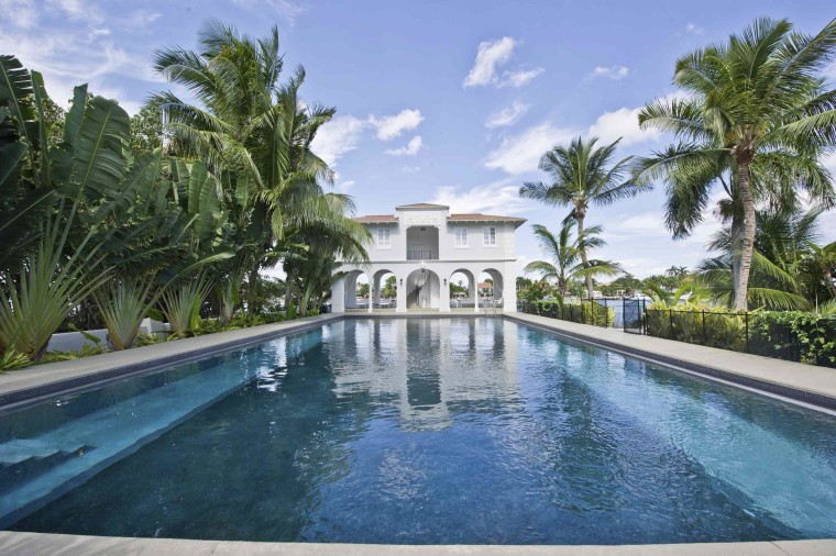 The mansion once owned by gangster Al Capone on Palm Island in Miami Beach