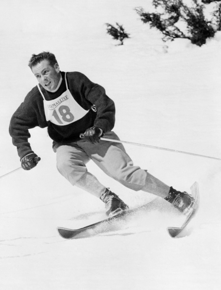 Image: French skier Jean Vuarnet competes at the 1960 Winter Olympic Games