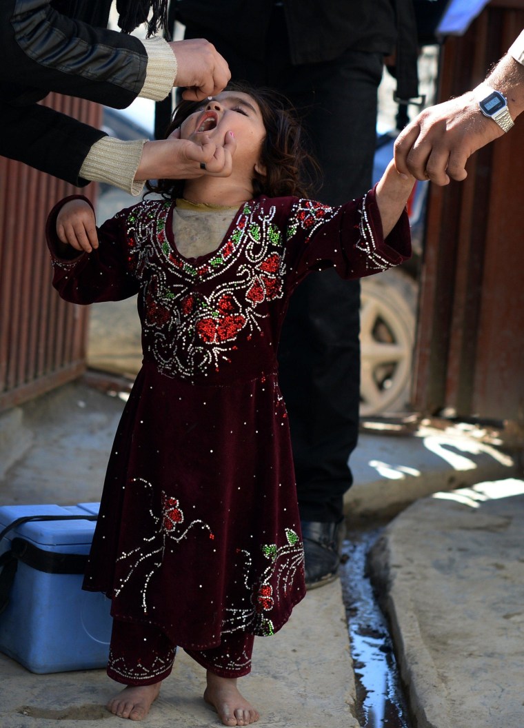 Image: AFGHANISTAN-POLIO-VACCINATION