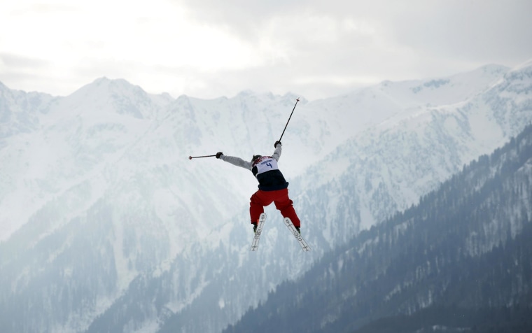 Image: Devin Logan of the United States takes a jump while competing at the Sochi 2014 Winter Olympics
