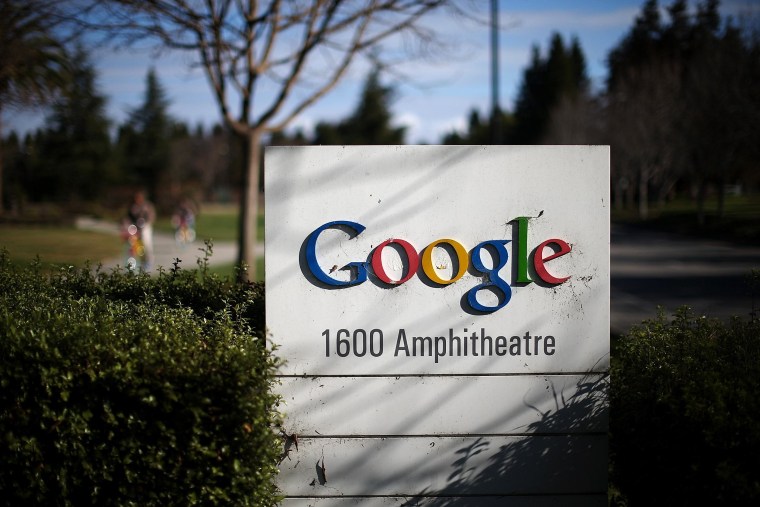 Image: Sign outside of Google headquarters