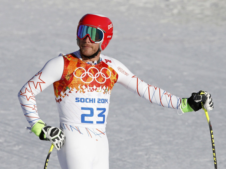 Bode Miller takes to the World Cup ski course  as a forerunner