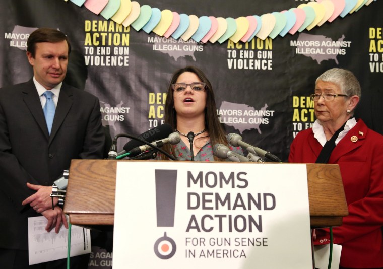 Image: Gun Control Advocates Discuss New Study Of School Shootings Since Newtown