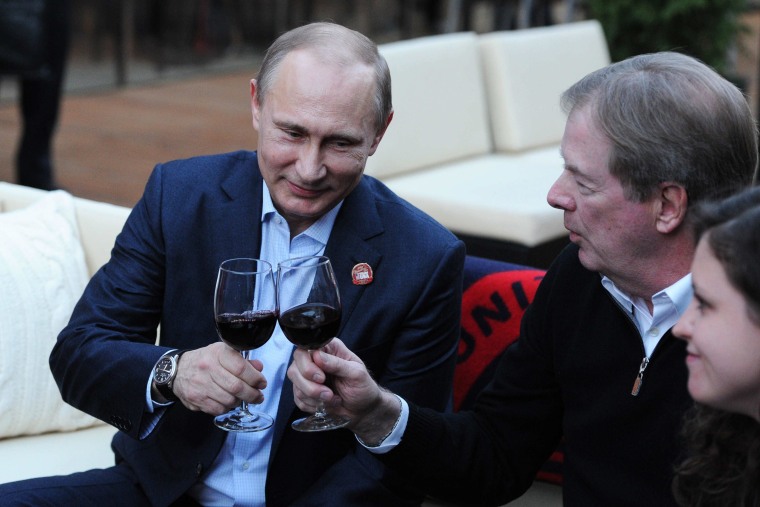 Image: Vladimir Putin visits USA House in Olympic Park